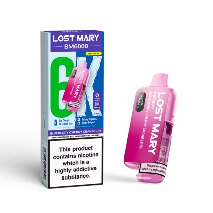 Lost Mary BM6000 Prefilled Pod Kit Blueberry Cherry Cranberry - 20mg