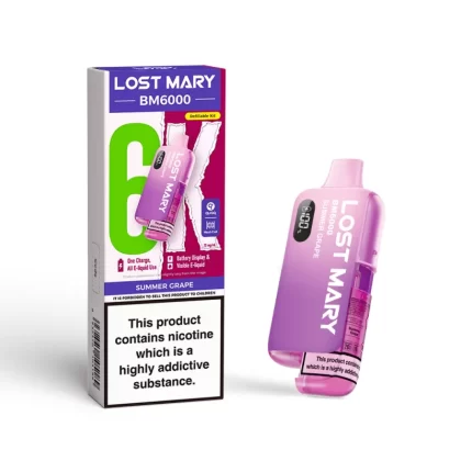 Lost Mary BM6000 Prefilled Pod Kit Summer Grape - 20mg