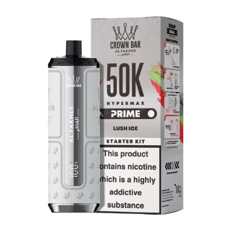 Al Fakher Hypermax Prime 50K Prefilled Pod Kit Lush Ice - 20mg