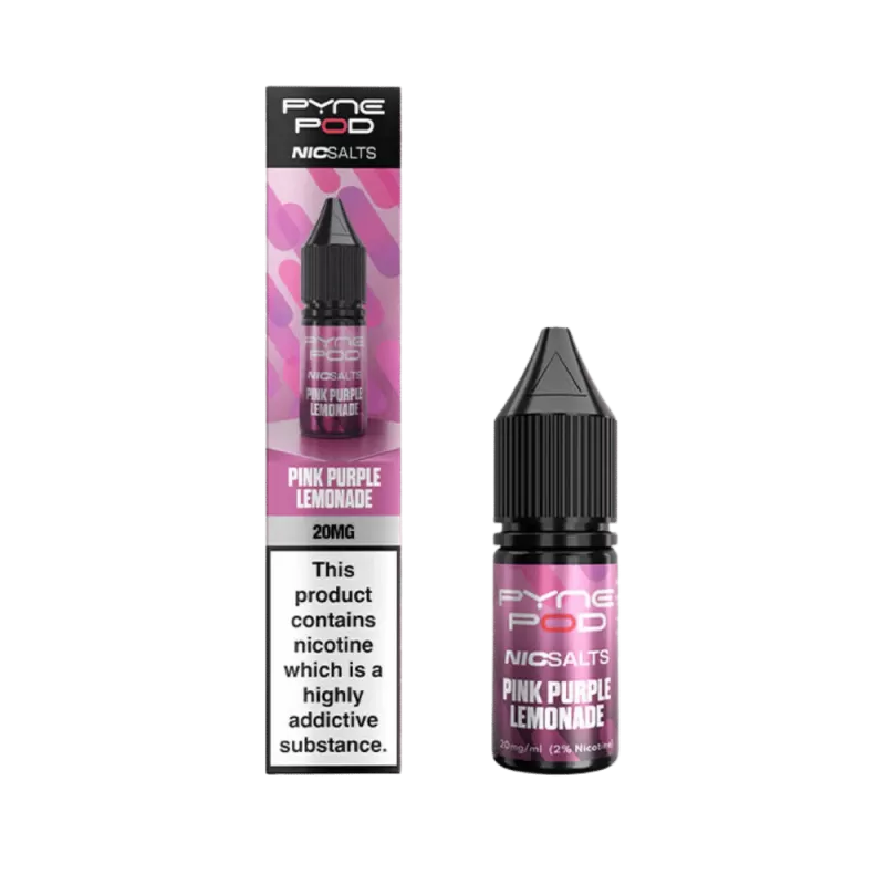 Pyne Pod Nic Salt Pink Purple Lemonade E-Liquid - 10mg