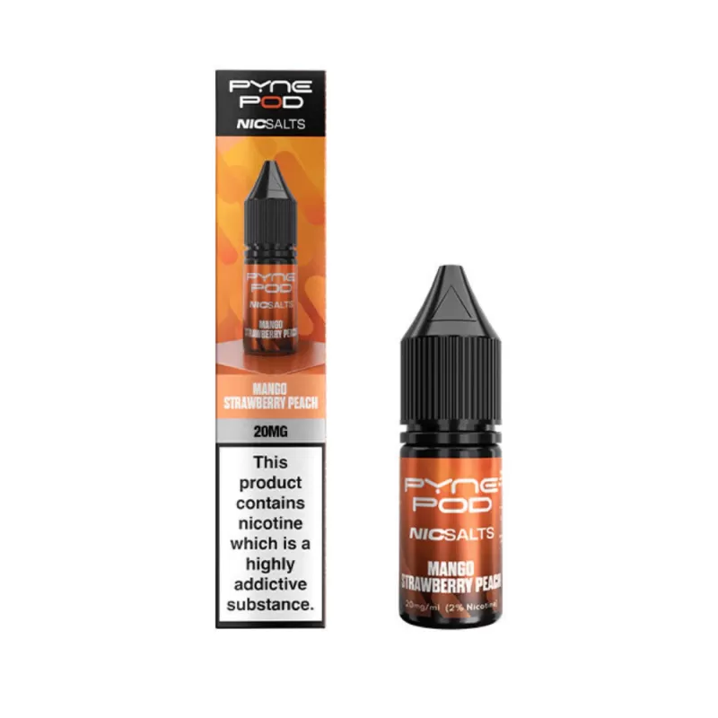 Pyne Pod Nic Salt Mango Strawberry Peach E-Liquid - 5mg