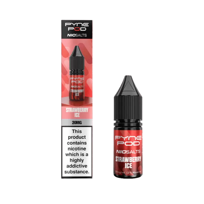 Pyne Pod Nic Salt Strawberry Ice E-Liquid - 10mg
