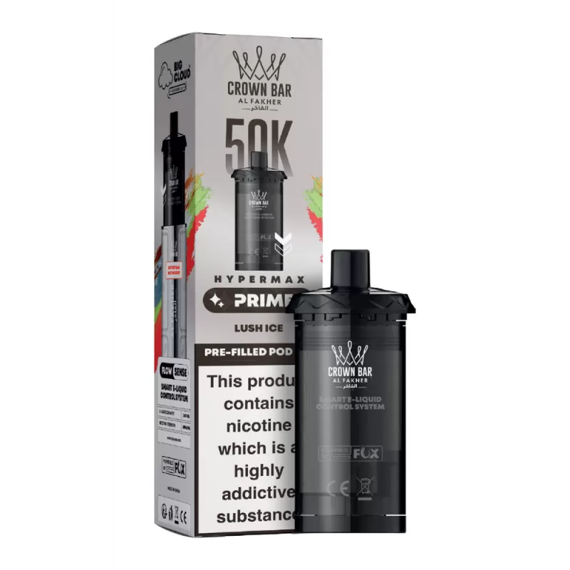 Al Fakher Hypermax Prime 50K Prefilled Pods Lush Ice - 20mg