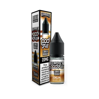 Cookie Dough Nic Salt E-Liquid by Seriously Pod Fill - 10 mg - Medium Strength