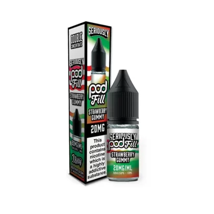 Strawberry Gummy Nic Salt E-Liquid by Seriously Pod Fill - 5 mg - Low Strength