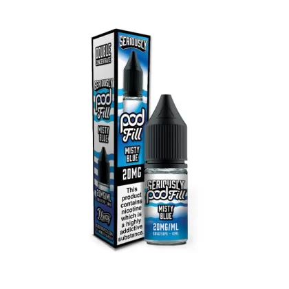Misty Blue Nic Salt E-Liquid by Seriously Pod Fill - 10 mg - Medium Strength