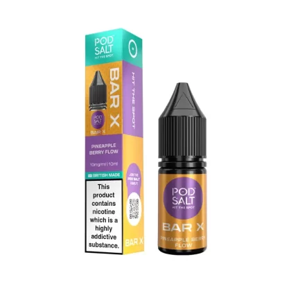 Pineapple Berry Flow Nic Salt E-Liquid by Pod Salt Bar X - 5 mg - Low Strength