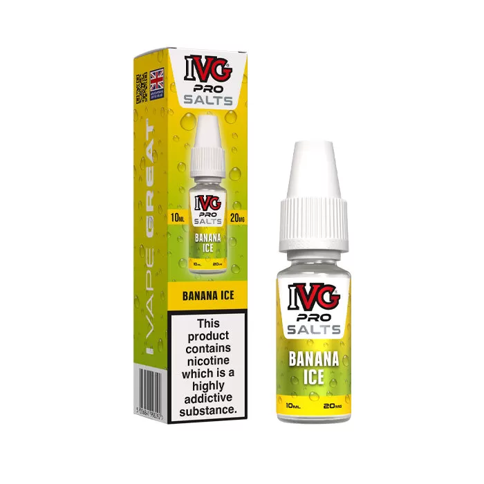 Banana Ice Nic Salt E-Liquid by IVG Pro - 20 mg - High Strength