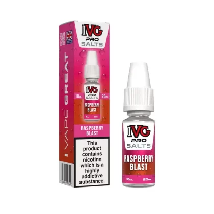 Raspberry Blast Nic Salt E-Liquid by IVG Pro - 20 mg - High Strength