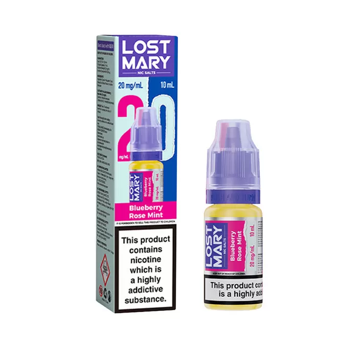 Blueberry Rose Mint Nic Salt E-Liquid by Lost Mary - 20mg - High Strength