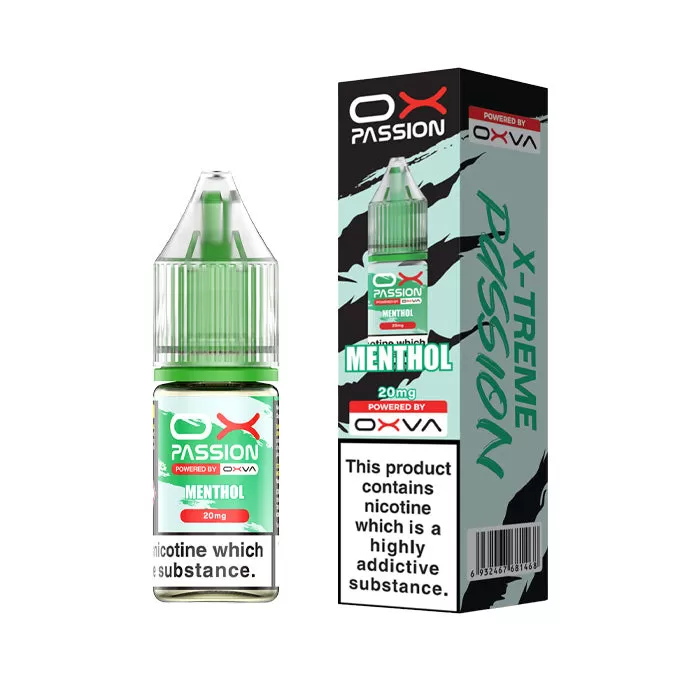 Menthol 10ml Nic Salt E-Liquid by OXVA Ox Passion - 10mg - Medium Strength
