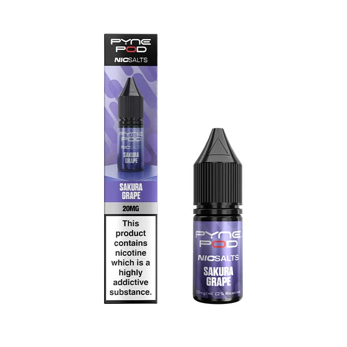 Sakura Grape Nic Salt E-Liquid by Pyne Pod - 5 mg - Low Strength