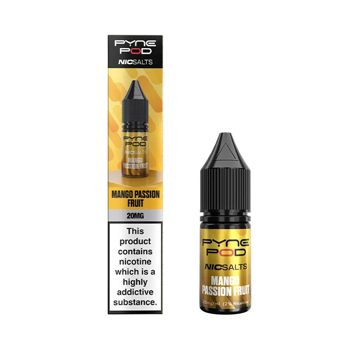 Mango Passion Fruit Nic Salt E-Liquid by Pyne Pod - 20 mg - High Strength