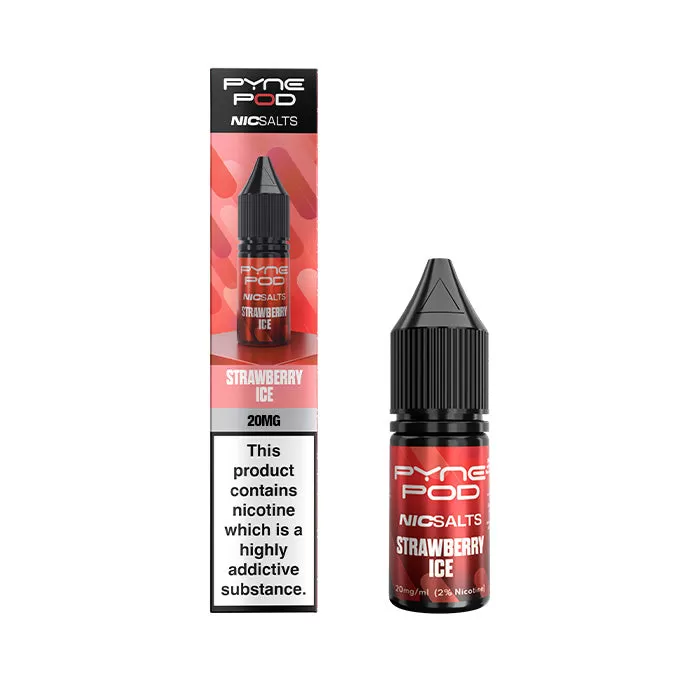 Strawberry Ice Nic Salt E-Liquid by Pyne Pod - 10 mg - Medium Strength