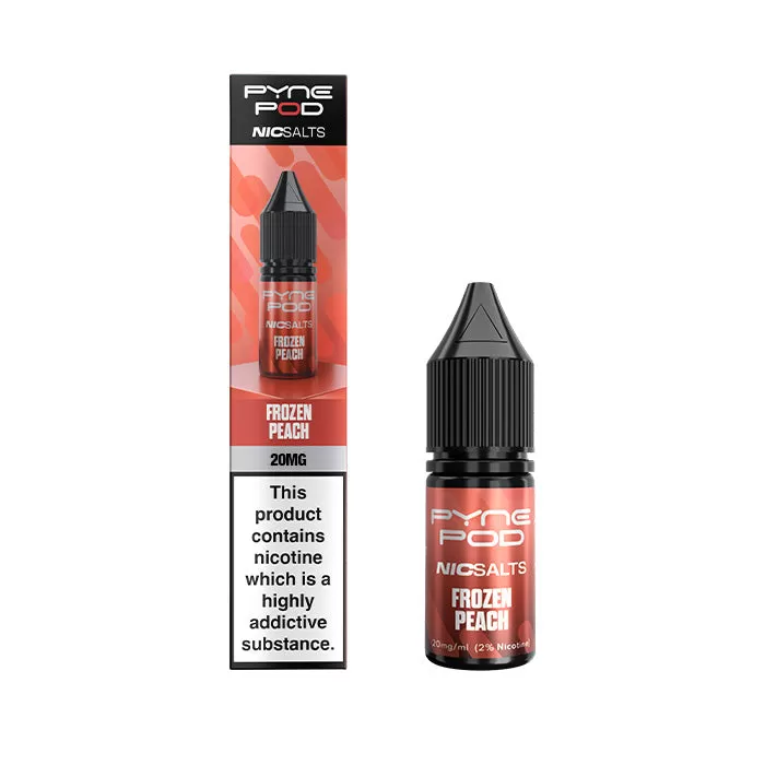 Frozen Peach Nic Salt E-Liquid by Pyne Pod - 10 mg - Medium Strength