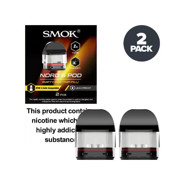 Smok Nord 6 Empty Replacement Pods