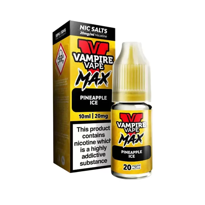 Pineapple Ice Nic Salt E-Liquid by Vampire Vape Max - 20 mg - High Strength