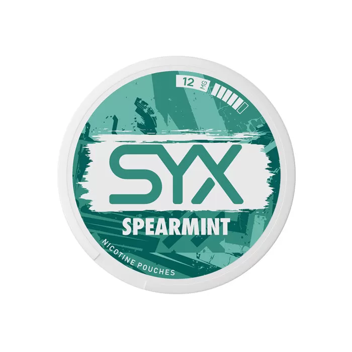 Spearmint SYX Nicotine Pouches - 12mg - Image 3