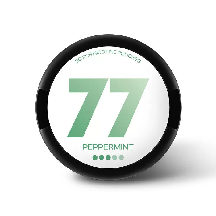 Peppermint 77 Nicotine Pouches - 10.4mg - Medium - Image 2