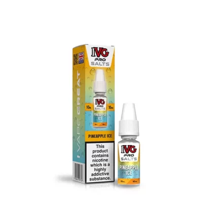 IVG Pro Salts Pineapple Ice 10ml E-Liquid - 10mg