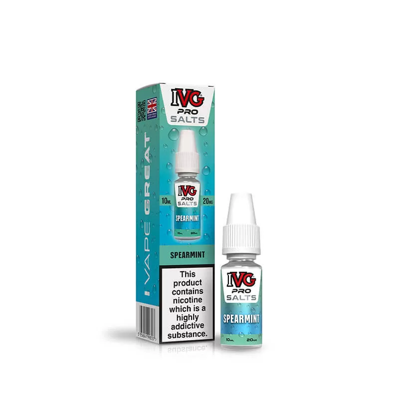 IVG Pro Salts Spearmint 10ml E-Liquid - 20mg - Image 2
