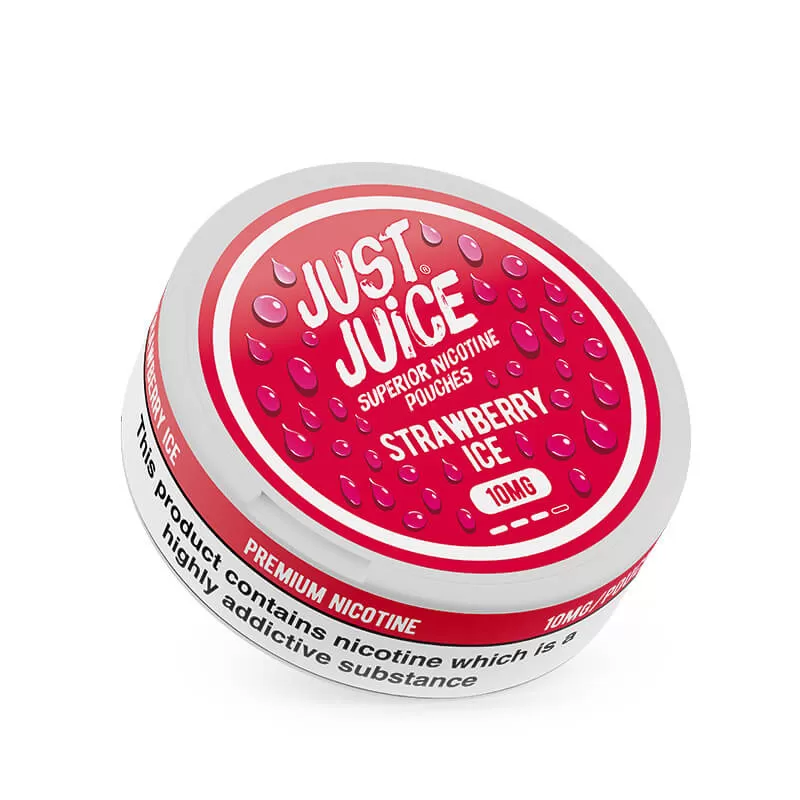 Just Juice Strawberry Ice Nic Pouches - 6mg / Pouch