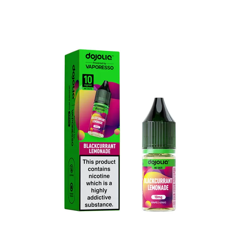 DojoLiq Blackcurrant Lemonade 10ml Nic Salt E-Liquid by Vaporesso - 20mg