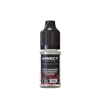 Direct Salts Strawberry Raspberry Cherry 10ml E-Liquid - 10mg