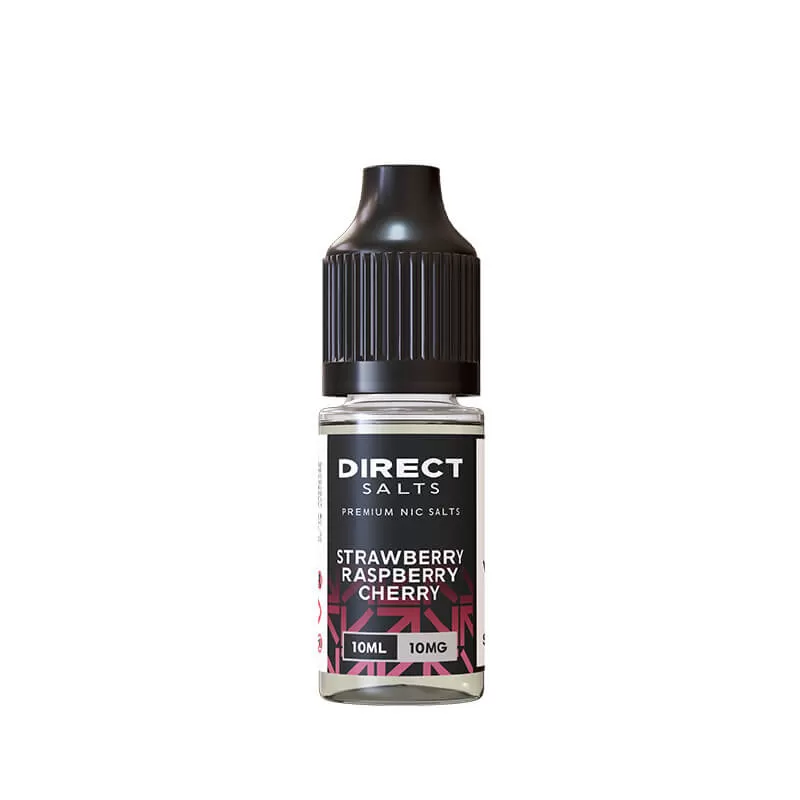 Direct Salts Strawberry Raspberry Cherry 10ml E-Liquid - 10mg