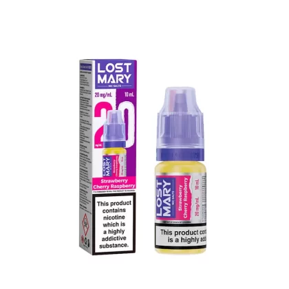 Lost Mary Strawberry Cherry Raspberry 10ml Nic Salts E-Liquid - 10mg