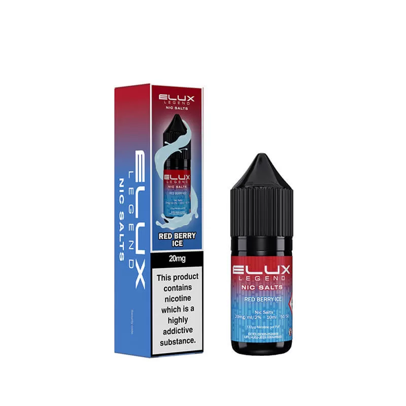 Elux Legend Red Berry Ice Nic Salt E-Liquid 10ml - 20mg - Image 2
