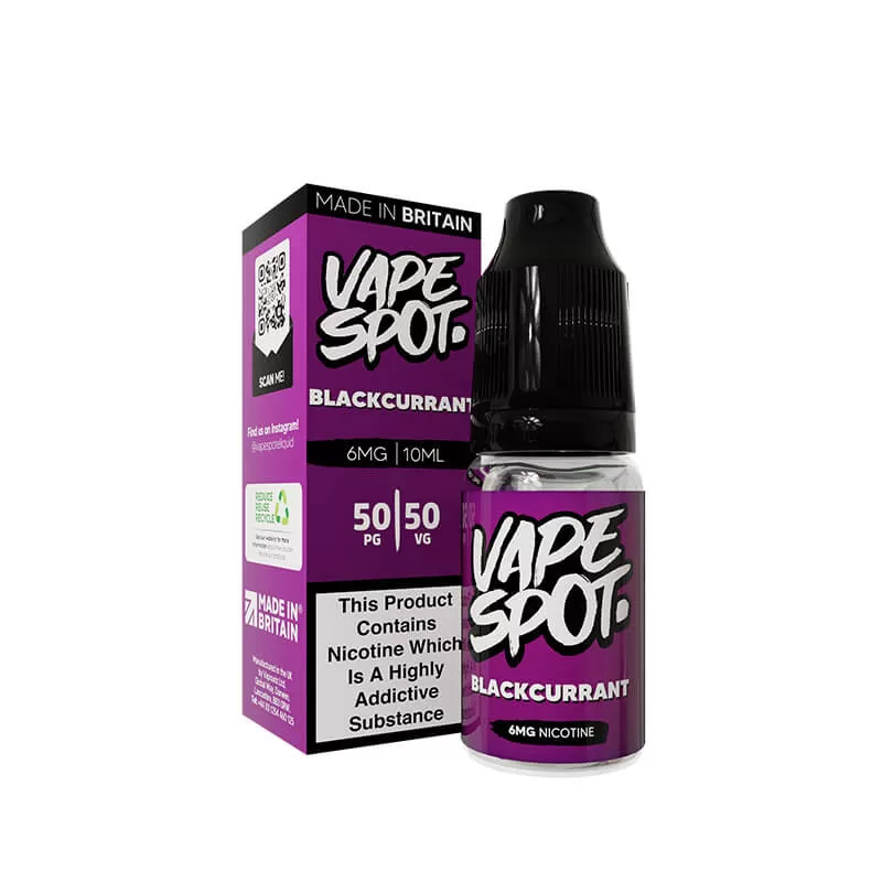 Vape Spot Blackcurrant E-Liquid 10ml - 6mg