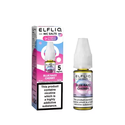 Elf Bar ElfLiq Blue Razz Cherry Nic Salt E-Liquid - 5mg