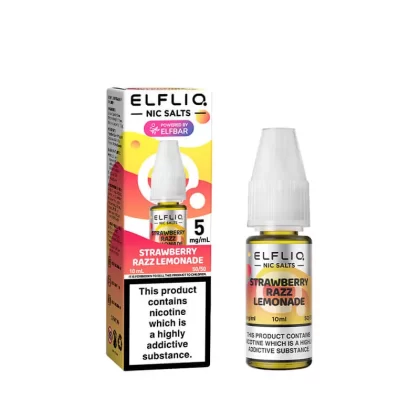 Elf Bar ElfLiq Strawberry Razz lemonade Nic Salt E-Liquid - 10mg