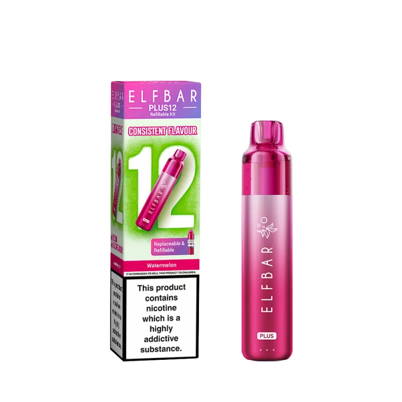 Elf Bar Plus 12 Prefilled Pod Vape Kits - Banana Ice