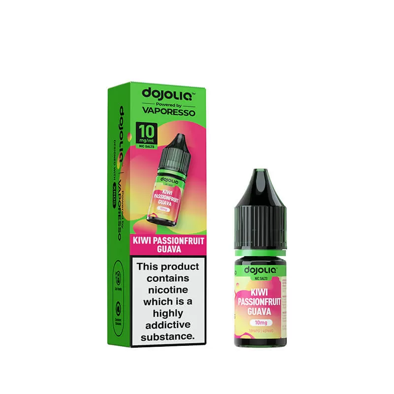 DojoLiq Kiwi Passionfruit Guava 10ml Nic Salt E-Liquid by Vaporesso - 20mg - Image 2