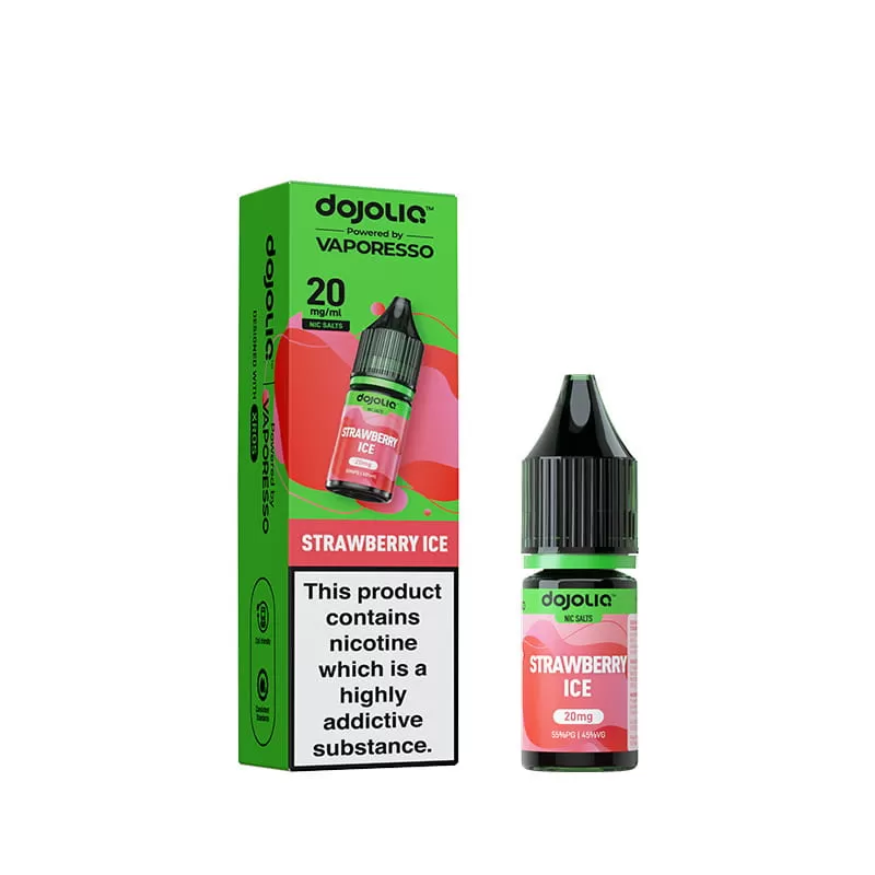 DojoLiq Strawberry Ice 10ml Nic Salt E-Liquid by Vaporesso - 20mg - Image 2