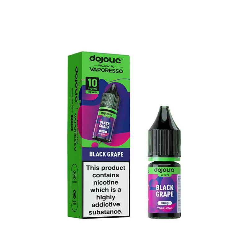 DojoLiq Black Grape 10ml Nic Salt E-Liquid by Vaporesso - 20mg