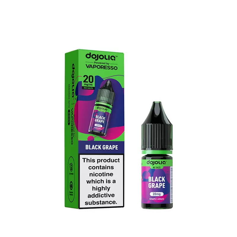 DojoLiq Black Grape 10ml Nic Salt E-Liquid by Vaporesso - 20mg - Image 2