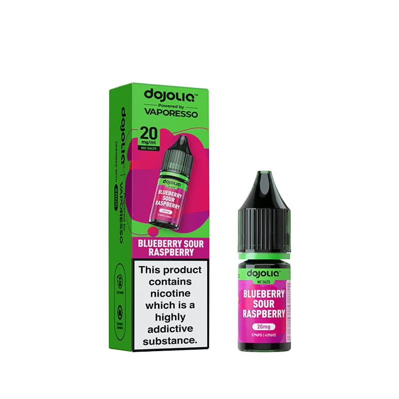 DojoLiq Blueberry Sour Raspberry 10ml Nic Salt E-Liquid by Vaporesso - 10mg - Image 2