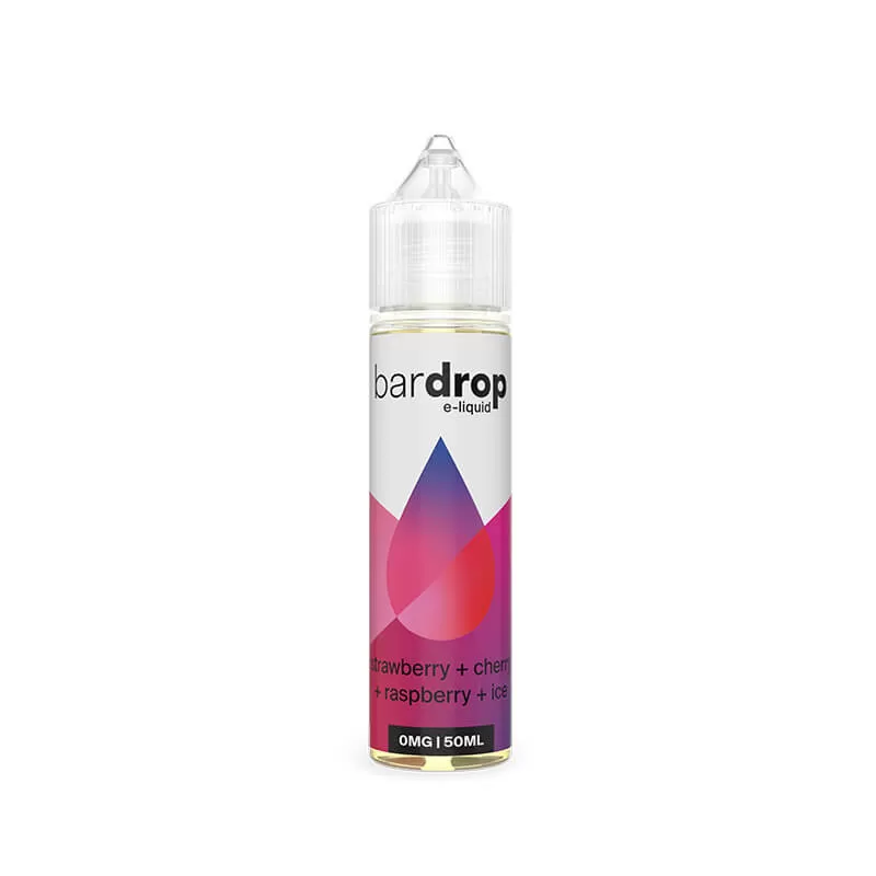 Bar Drop Strawberry Cherry Raspberry Ice 50ml Shortfill E-Liquid