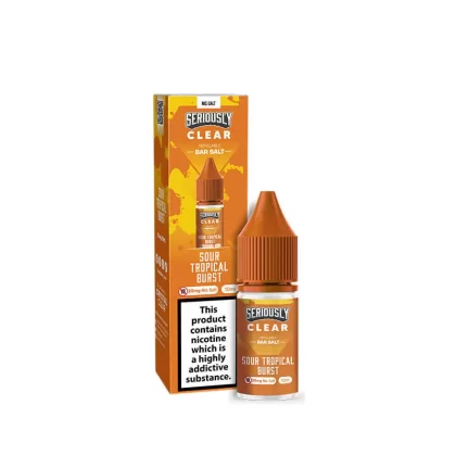 Seriously Clear Sour Tropical Burst 10ml Nic Salts E-Liquid - 5mg