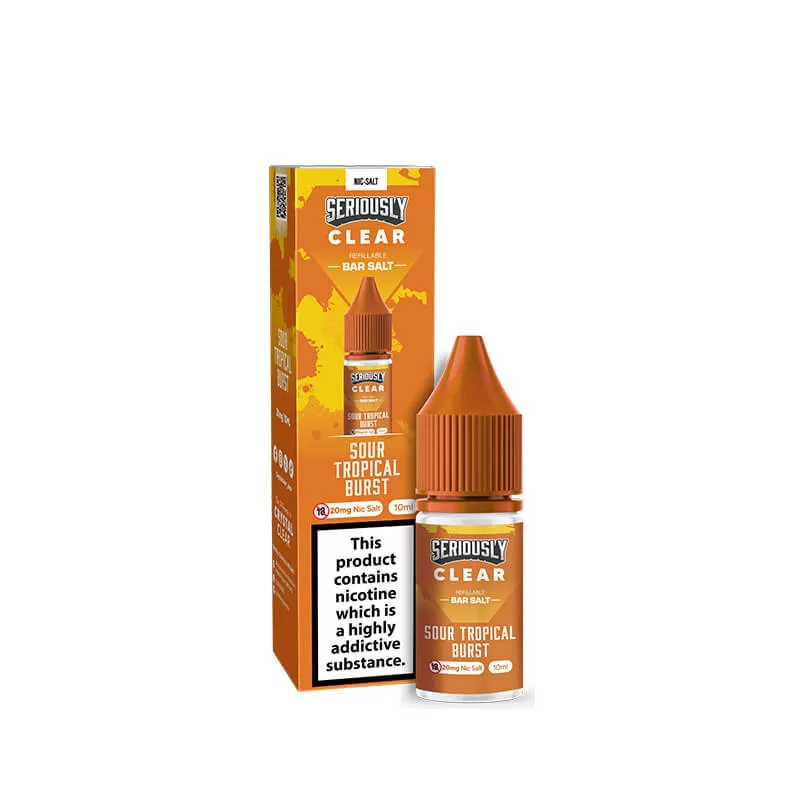 Seriously Clear Sour Tropical Burst 10ml Nic Salts E-Liquid - 5mg