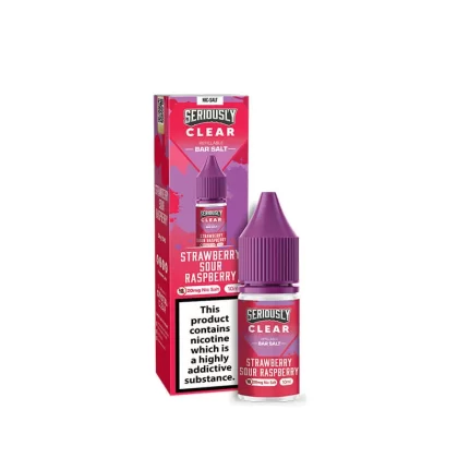 Seriously Clear Strawberry Sour Raspberry 10ml Nic Salts E-Liquid - 20mg