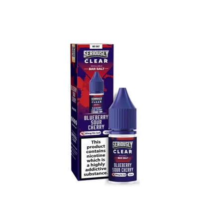 Seriously Clear Blueberry Sour Cherry 10ml Nic Salts E-Liquid - 10mg