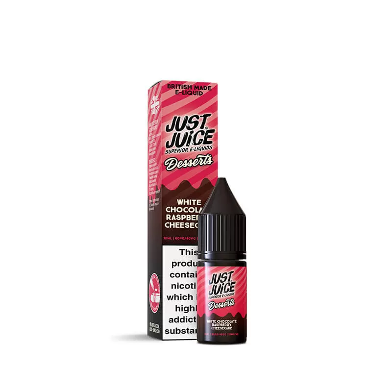 Just Juice Desserts White Chocolate Raspberry Cheesecake 10ml Nic Salt E-Liquid - 20mg - Image 2
