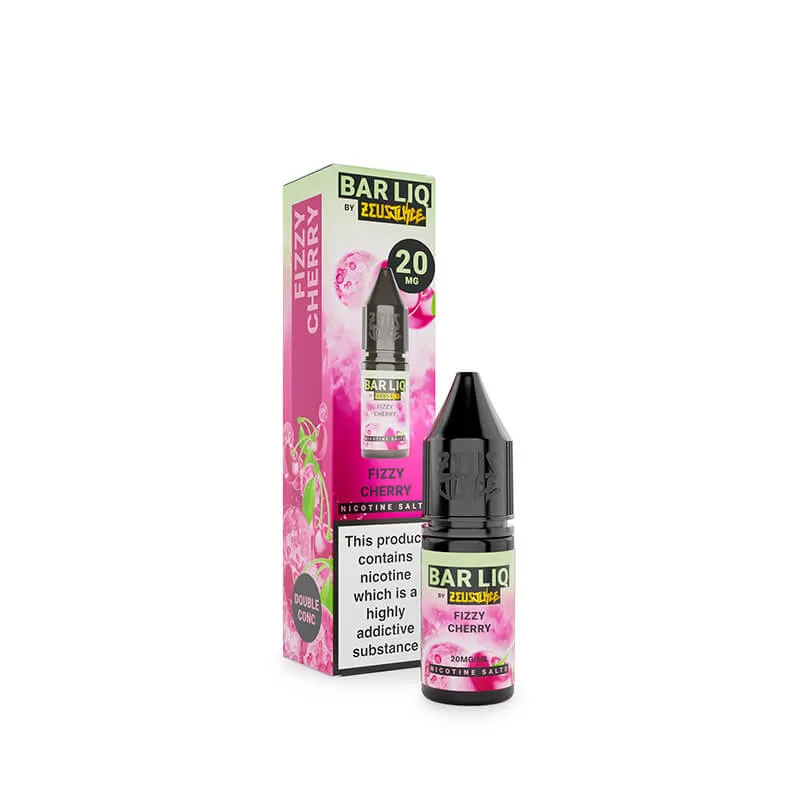 Zeus Juice Bar Liq Fizzy Cherry Nic Salt E-Liquid 10ml - 5mg - Image 3