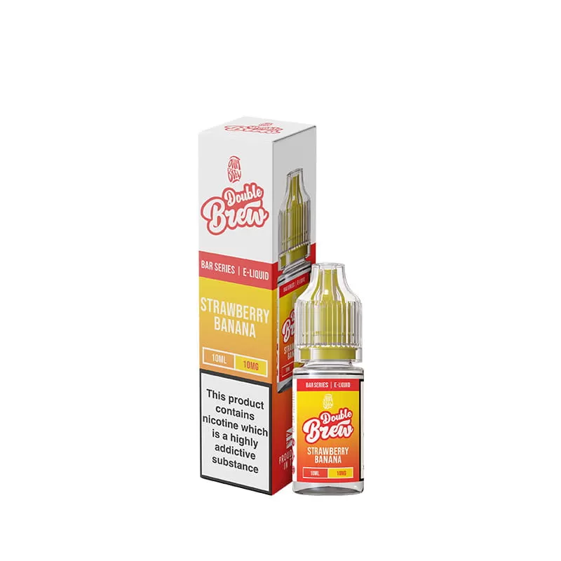 Ohm Brew Double Brew Strawberry Banana 10ml Nic Salt E-Liquid - 20mg - Image 2