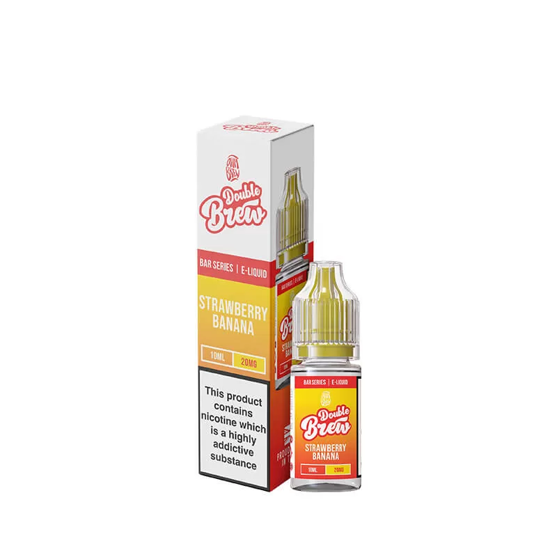 Ohm Brew Double Brew Strawberry Banana 10ml Nic Salt E-Liquid - 20mg - Image 3