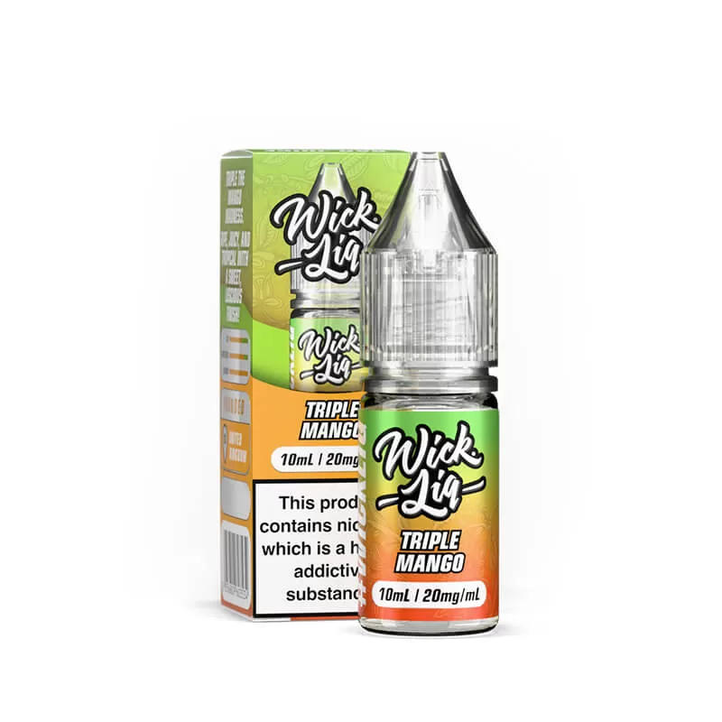 Wick Liq Bar Juice Triple Mango 10ml Nic Salts E-Liquid - 5mg